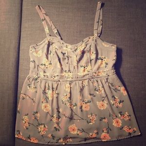 Torrid Cherry Blossom Blouse Tank Top